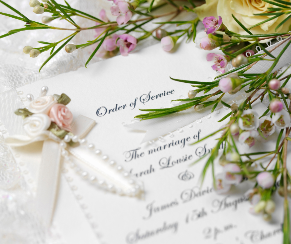 Stationery printing order of services