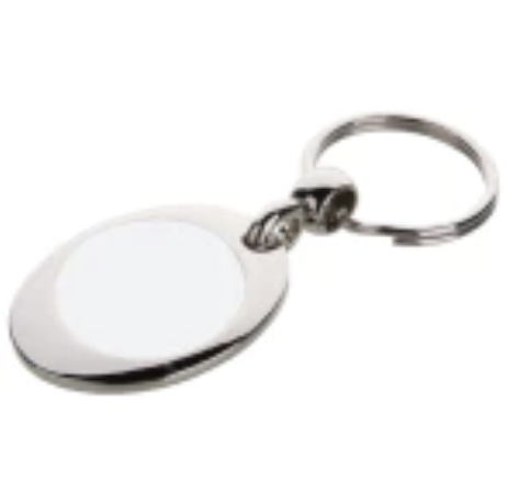 Keyring , Sublimation Metal Keyring ,Trolley Coin.
