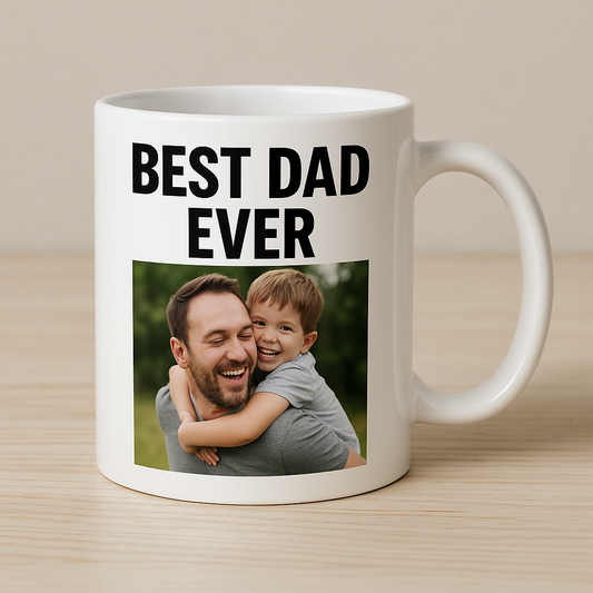 Personalised Father’s Day Photo Mug – Add Your Own Photo & Message