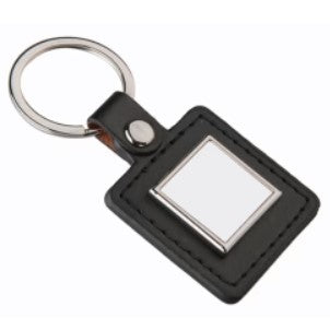 square PU Keyring