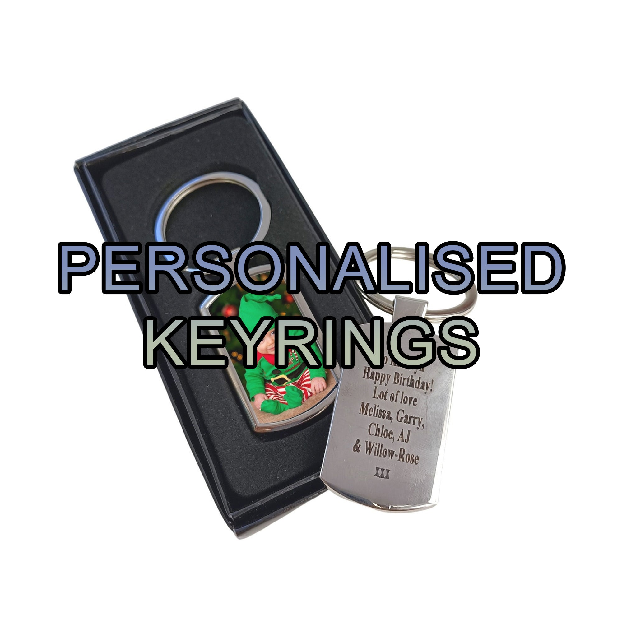 Personalised Photo Keyrings & Engraved Key Chains: Cherished Memories ...