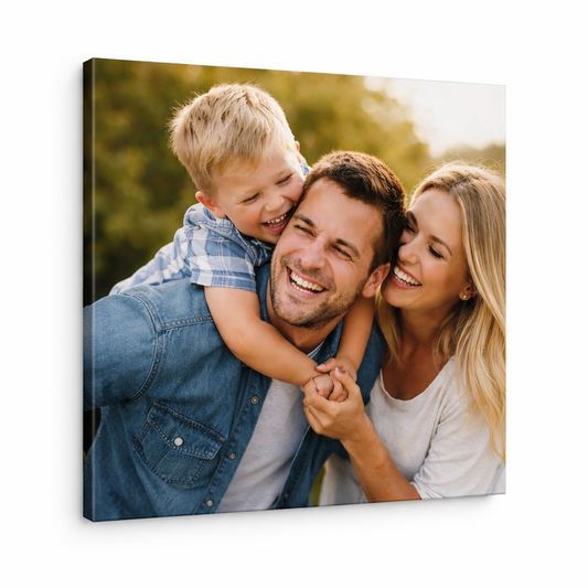 Personalised 12 inch square photo canvas print, custom photo wall art