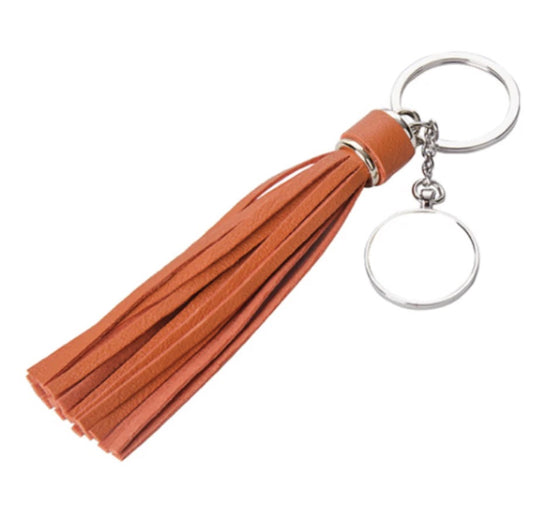 Orange Long Tassle Cirlce.