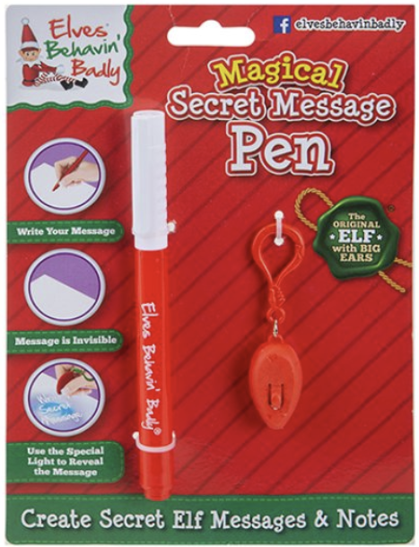 Elves Behavin' Badly Secret Message Magic Pen