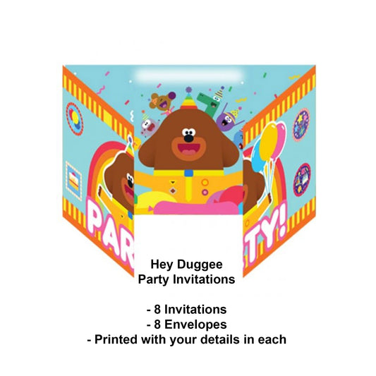 Hey Duggee Party Invitations - Personalised