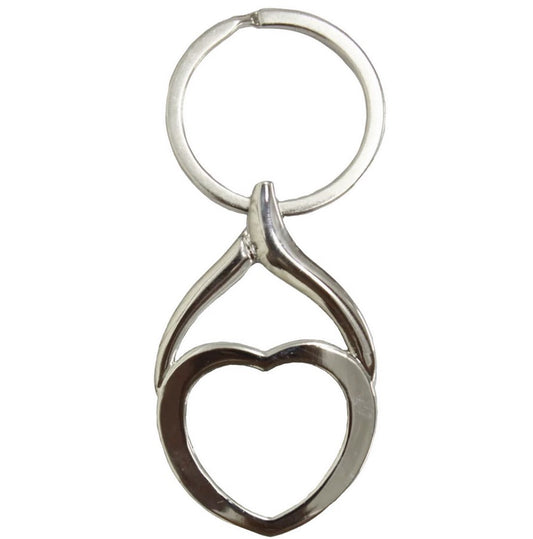 Heart Keyring Swirl