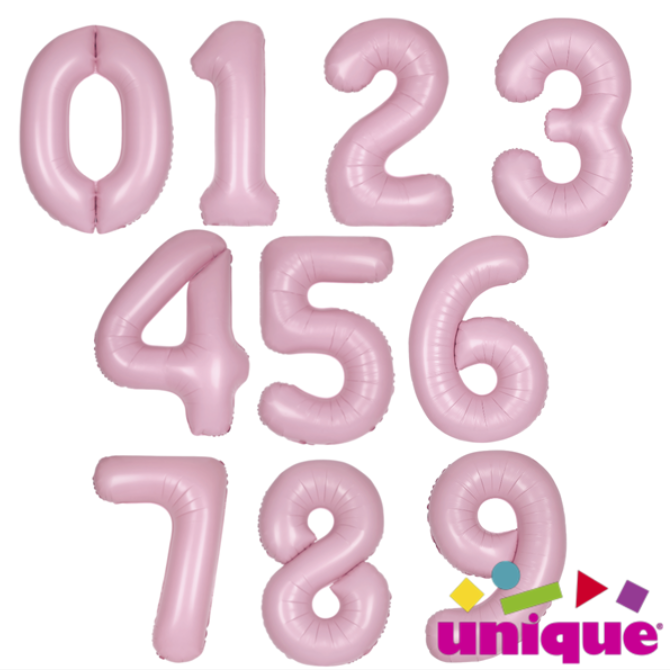 pink number balloon 34 inch