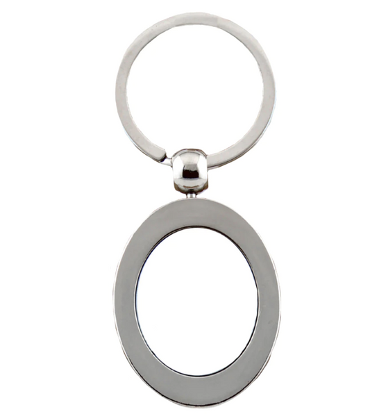 Metal Keyring - Oval - Vertical