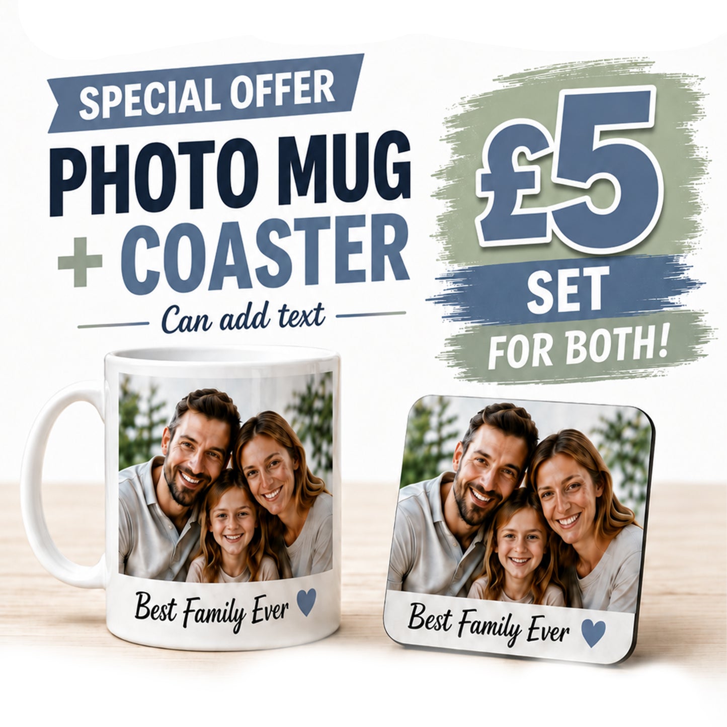 Special Offer: Photo Mug & MDF Coaster
