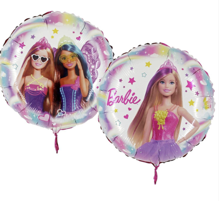 Party Barbie 18" Double Sided Foil Balloon