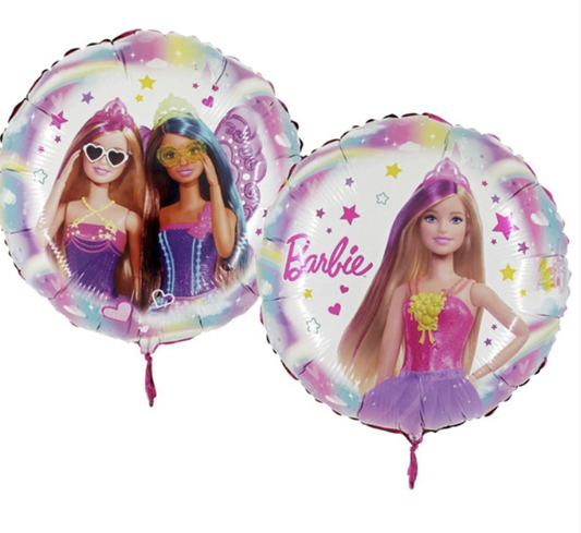 Party Barbie 18" Double Sided Foil Balloon
