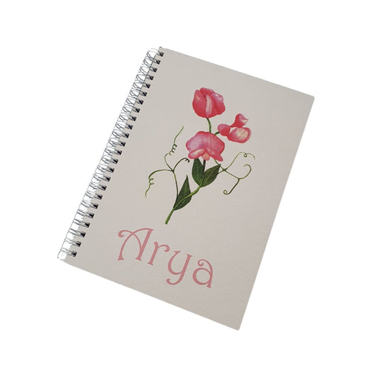 Sweet Pea A5 notebook