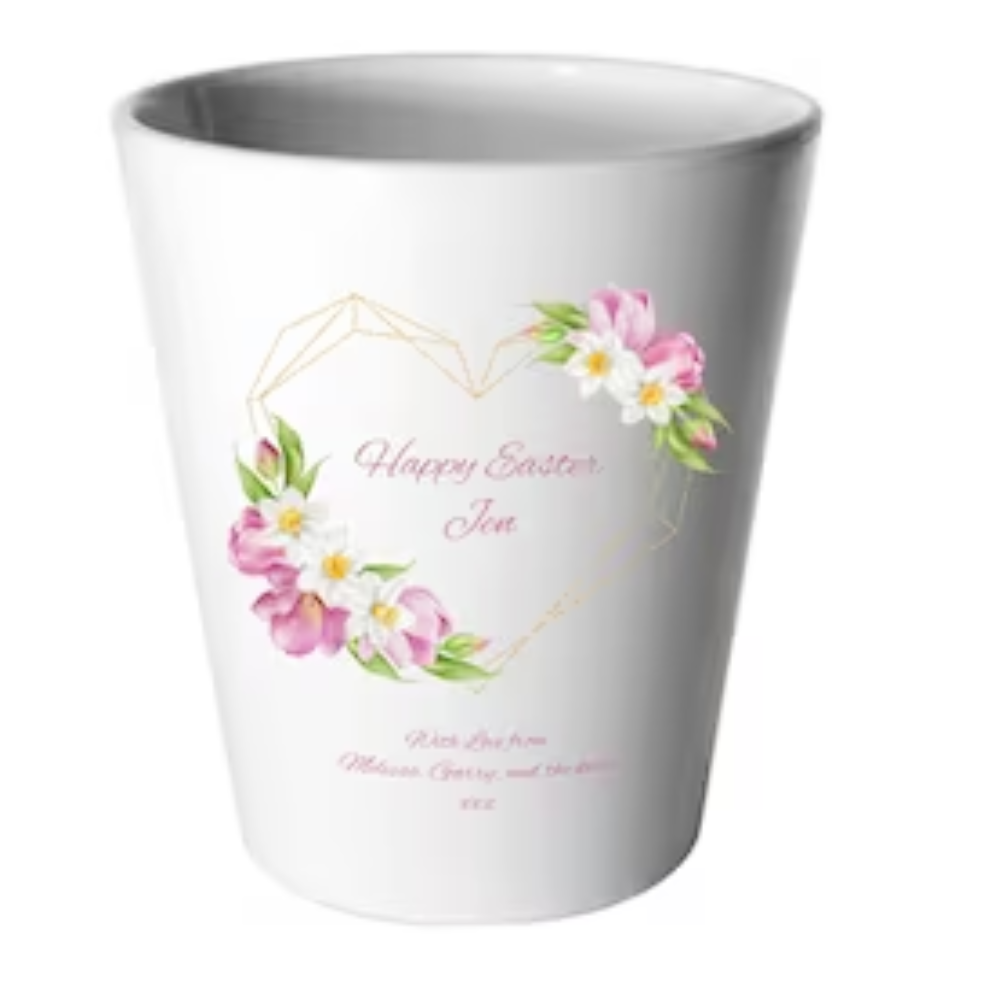 Personalised Plant pot Gift for Easter